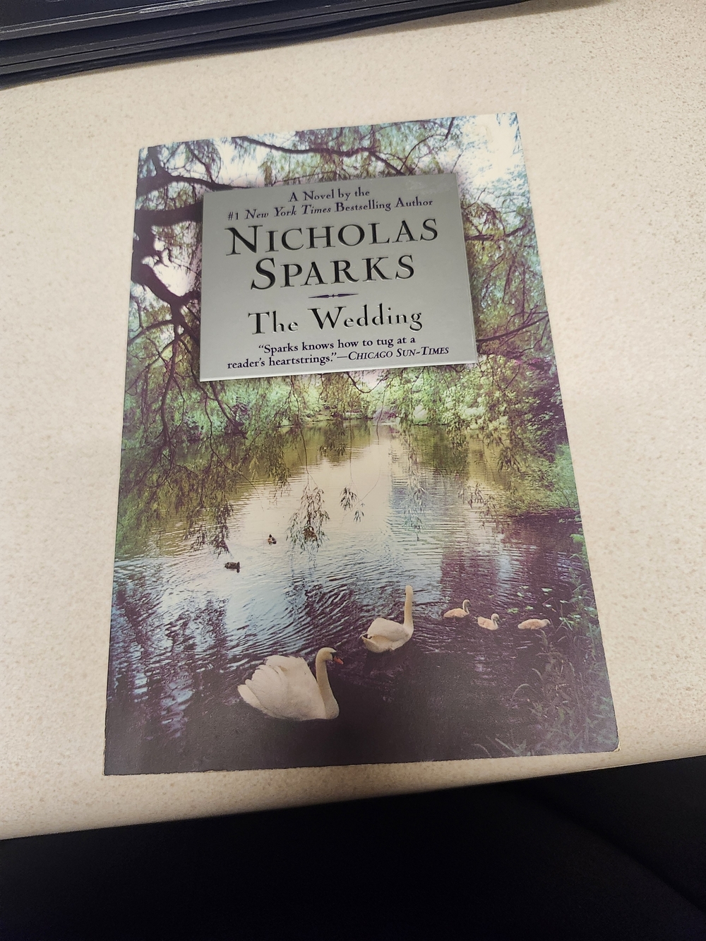 Chronicle Books Nicholas Sparks The Wedding - Green and Blue Cover